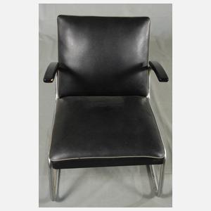 Paar Stahlrohrsessel