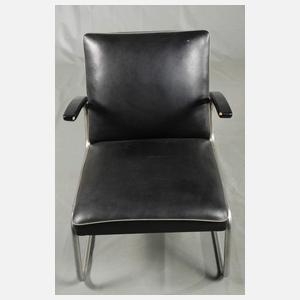 Paar Stahlrohrsessel