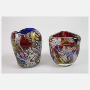 Murano vier Schalen und ein Hahn