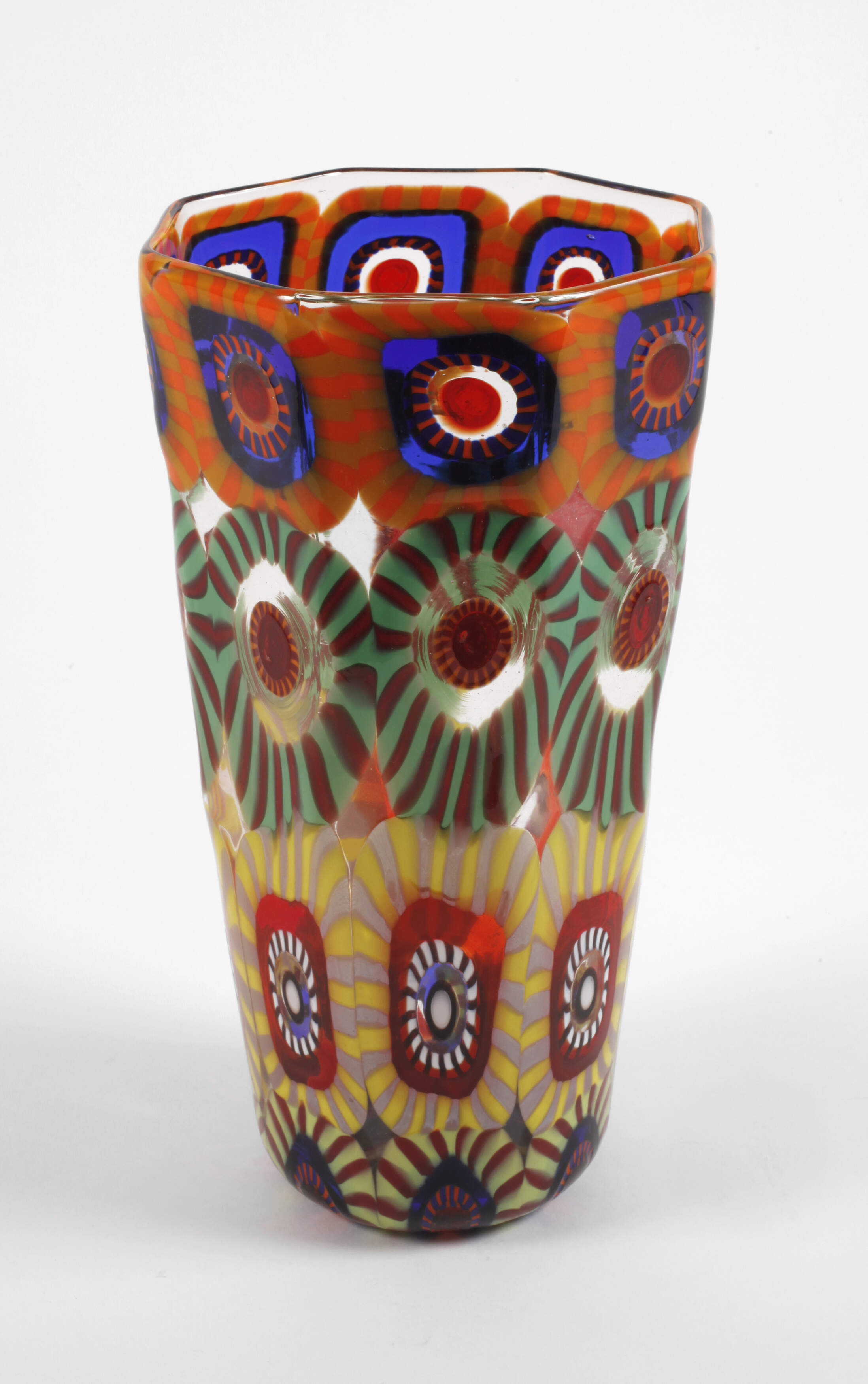 Murano Vase mit Murrinen