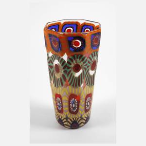 Murano Vase mit Murrinen