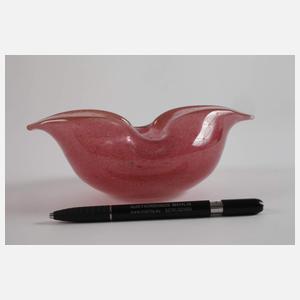 Murano Schale mit zerplatzter Goldfolie
