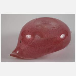 Murano Schale mit zerplatzter Goldfolie