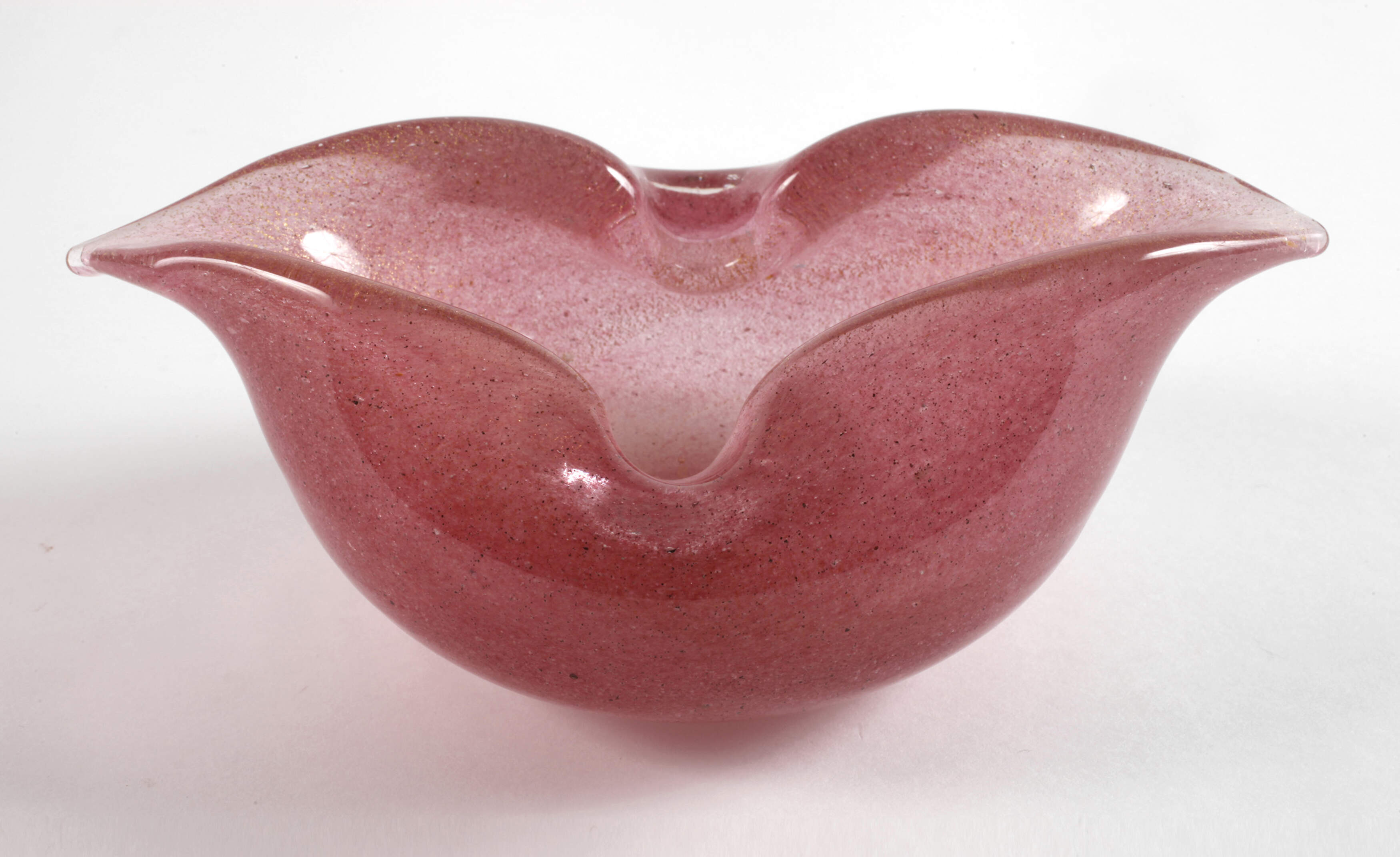 Murano Schale mit zerplatzter Goldfolie