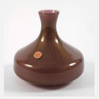 Murano Vase mit zerplatzter Goldfolie111