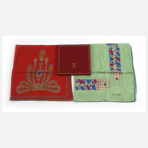 Zwei Seidentücher Cartier