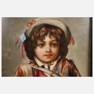 Bildplatte Knabenportrait