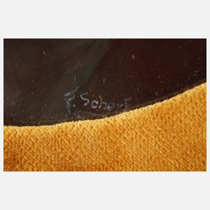 Wallendorf Bildplatte "Der Mann mit dem Goldhelm"