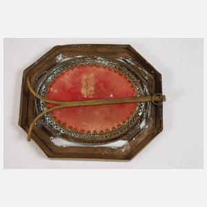 Kleine Bildplatte Mädchenportrait in Tischrahmen