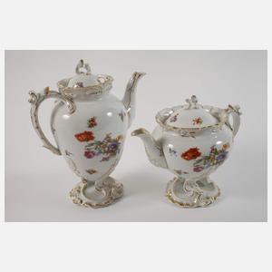 Fraureuth prunkvolles Kaffee-/Teeservice "Rokoko"