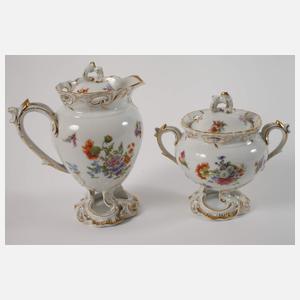 Fraureuth prunkvolles Kaffee-/Teeservice "Rokoko"
