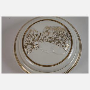 Hutschenreuther Paar Deckeldosen mit Kinderkopf