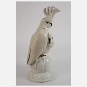 Hutschenreuther große Papageiengruppe und Miniatur-Raben