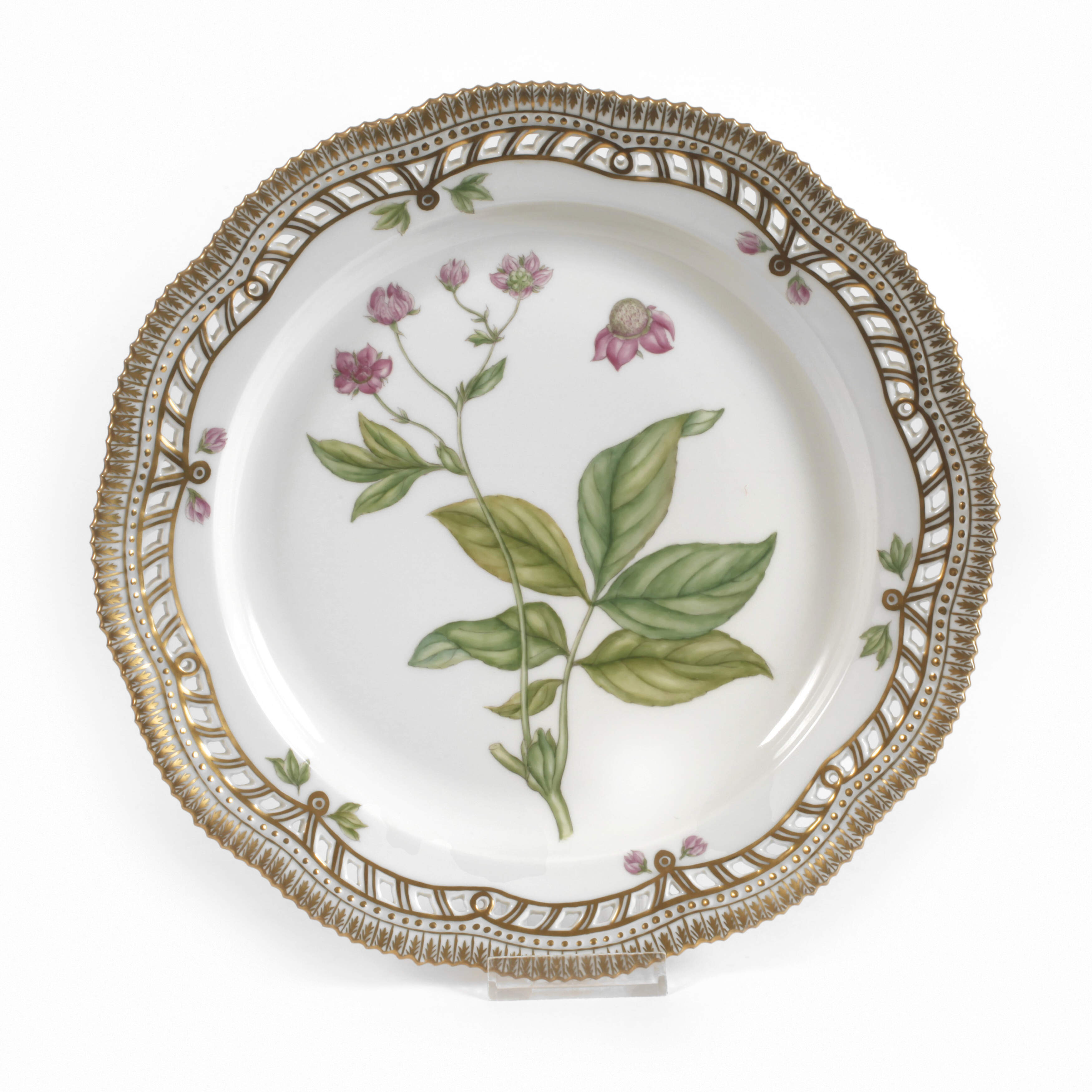 Kopenhagen Kuchenplatte "Flora Danica"