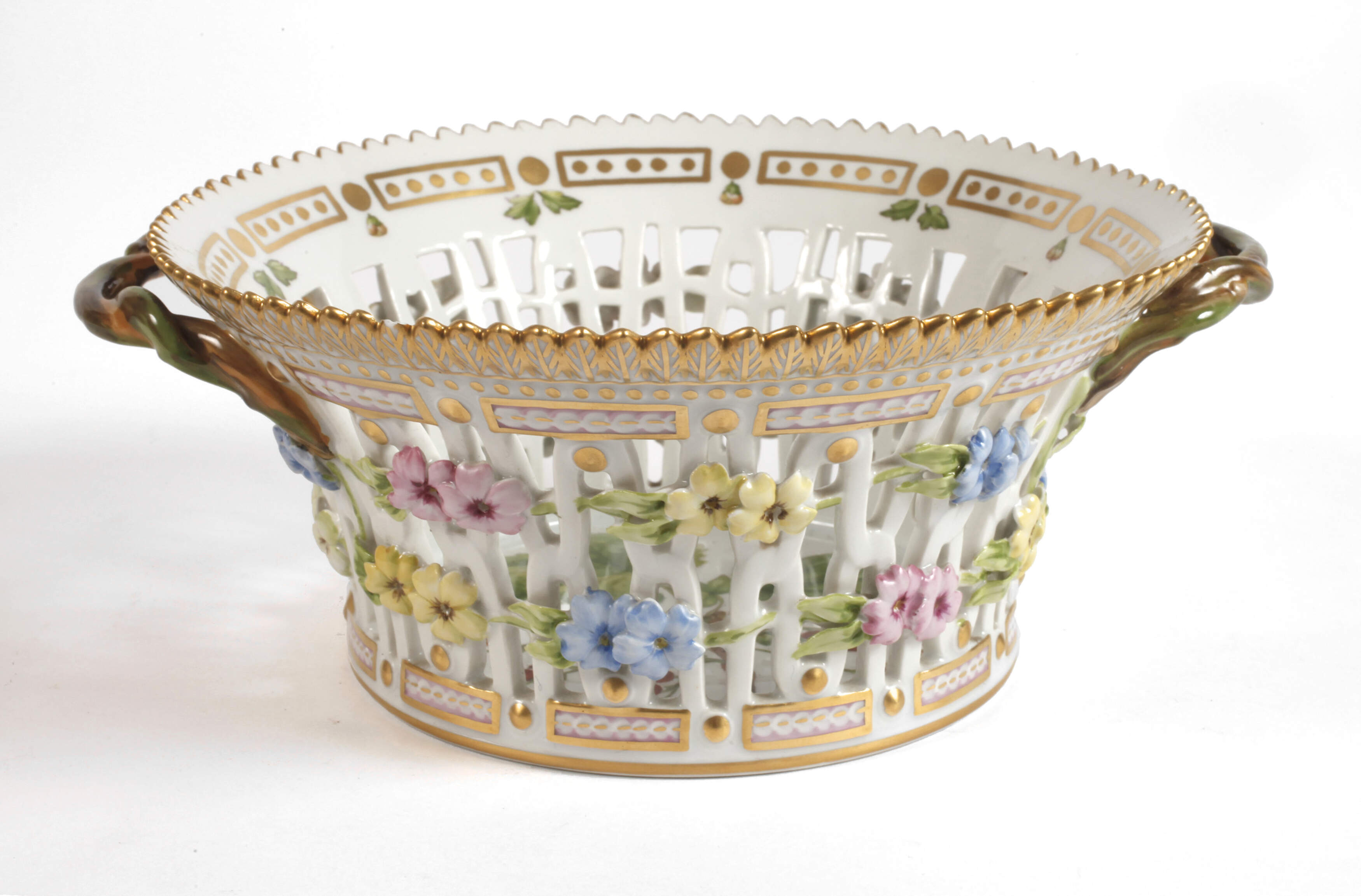 Kopenhagen Korbschale "Flora Danica"