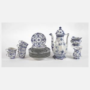 Kopenhagen Kaffeeservice "Musselmalet Vollspitze"