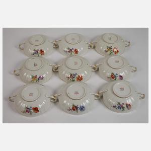 KPM Berlin Speiseservice Blumen und Insekten