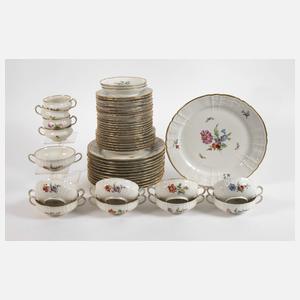 KPM Berlin Speiseservice Blumen und Insekten