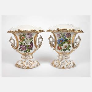 Berlin Moabit Paar prunkvolle Kratervasen