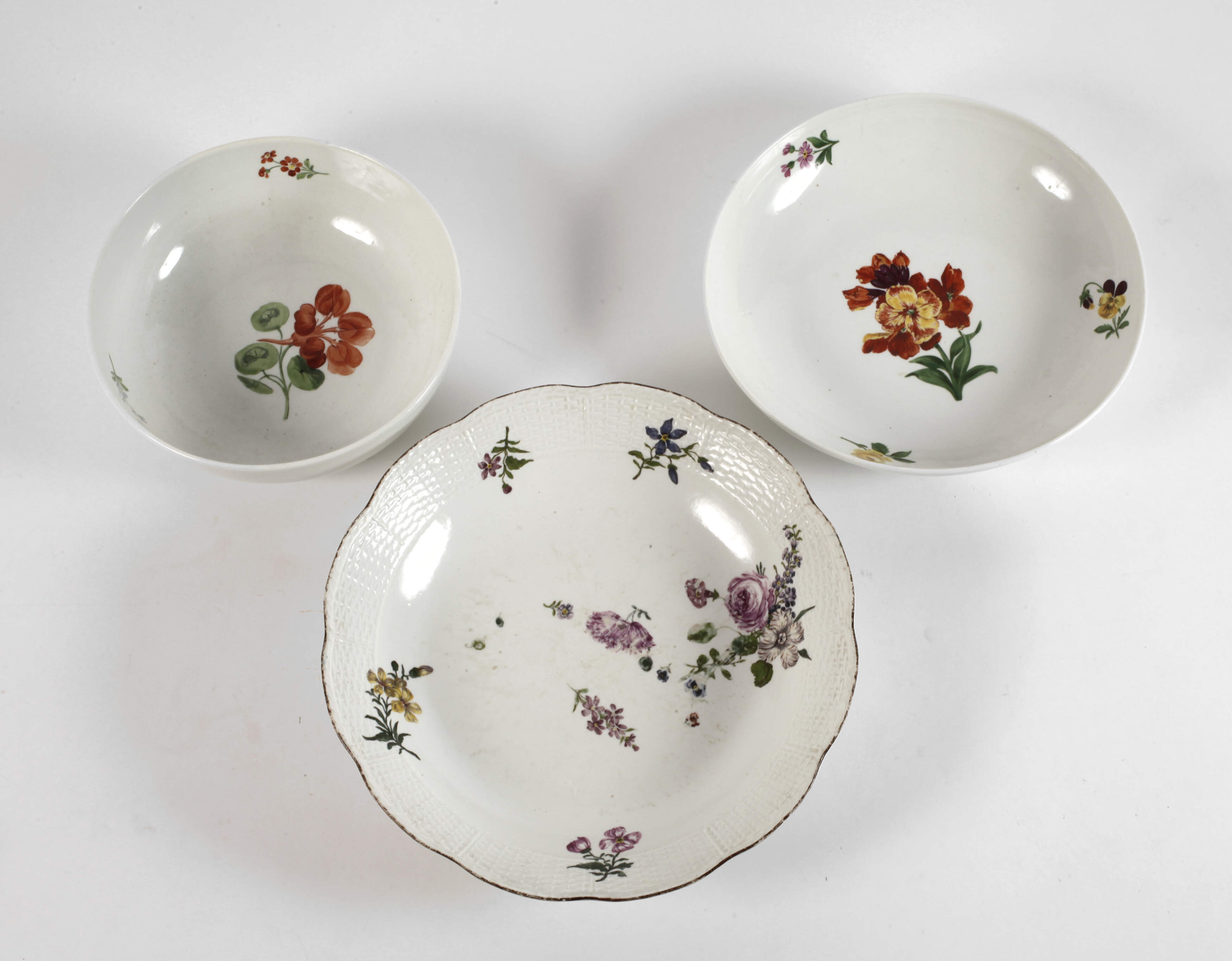 Meissen Konvolut Blumenmalerei