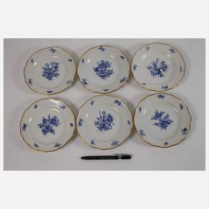 Meissen umfangreiches Speiseservice "Blaue Blume"