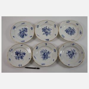 Meissen umfangreiches Speiseservice "Blaue Blume"
