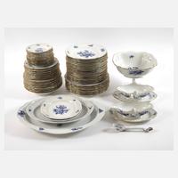 Meissen umfangreiches Speiseservice "Blaue Blume"111