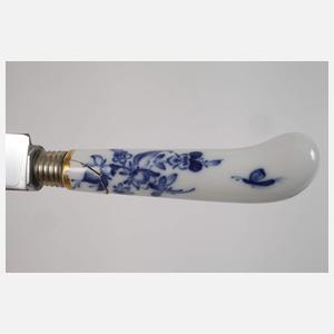 Meissen sieben Messerbänkchen "Blaue Blume"