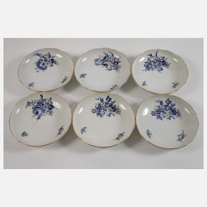 Meissen Kaffeeservice "Blaue Blume/Goldgräser"