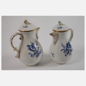 Meissen Kaffeeservice "Blaue Blume/Goldgräser"