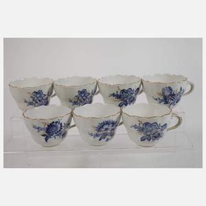 Meissen Kaffeeservice "Blaue Blume/Goldgräser"