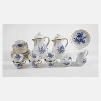 Meissen Kaffeeservice "Blaue Blume/Goldgräser"111