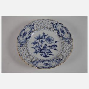 Meissen zwei Durchbruchteller "Zwiebelmuster