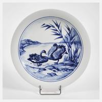Meissen Wandteller "Schwarze Schwäne"111