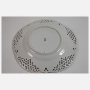 Meissen Durchbruchteller "Orchidee auf Ast"