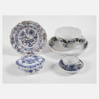 Meissen Konvolut Unterglasurmalerei111