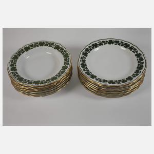 Meissen Speiseservice Weinlaubdekor/Goldrand