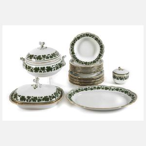 Meissen Speiseservice Weinlaubdekor/Goldrand