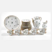 Meissen prunkvolles Kaffeeservice "Blumenzweige"111