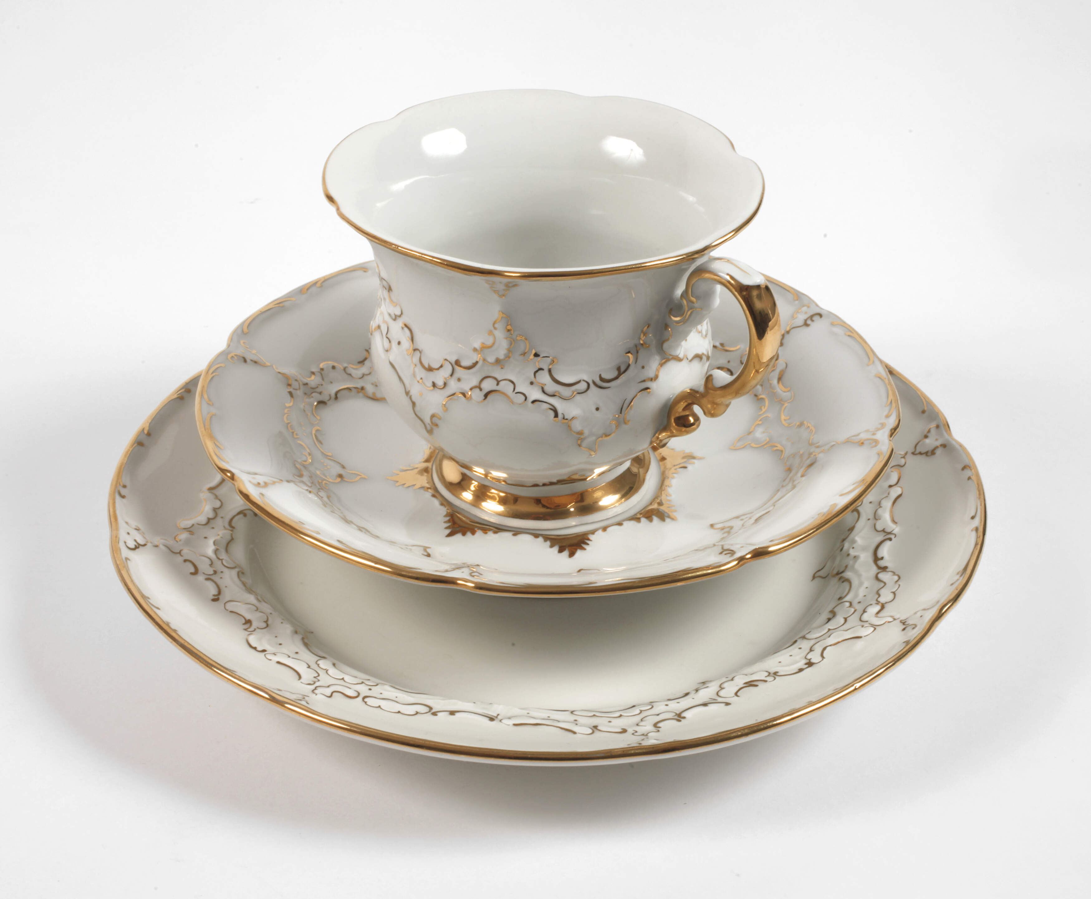 Meissen Prunkgedeck "B-Form"