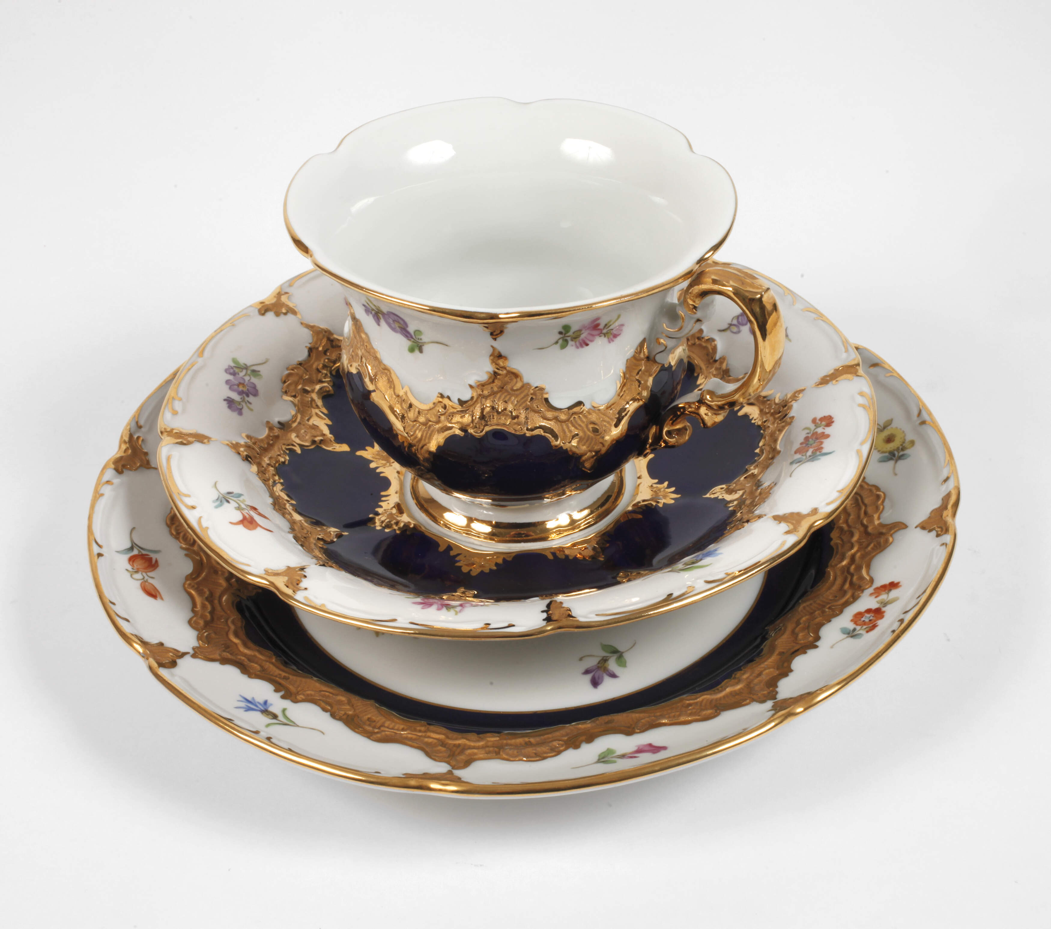 Meissen Prunkgedeck "B-Form"