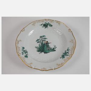 Meissen Wandteller "Figurenmalerei nach Watteau"