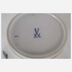 Meissen Urnenvase Vogelmalerei mit Insekten