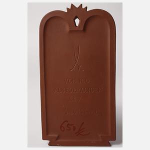 Meissen Jahresplakette Paul Börner