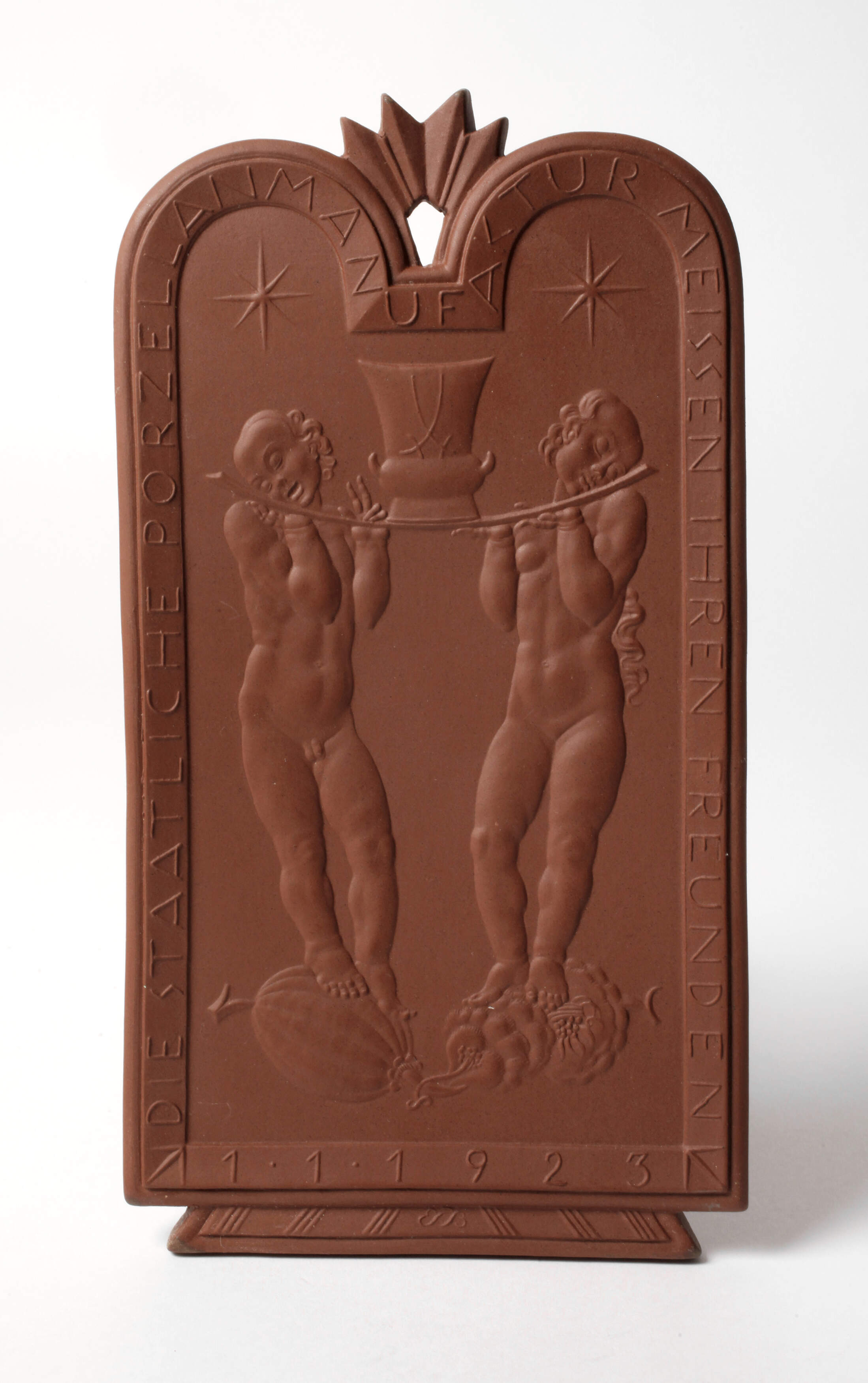 Meissen Jahresplakette Paul Börner