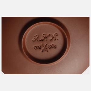 Meissen sechs Jubiläums-Koppchen mit Untertassen