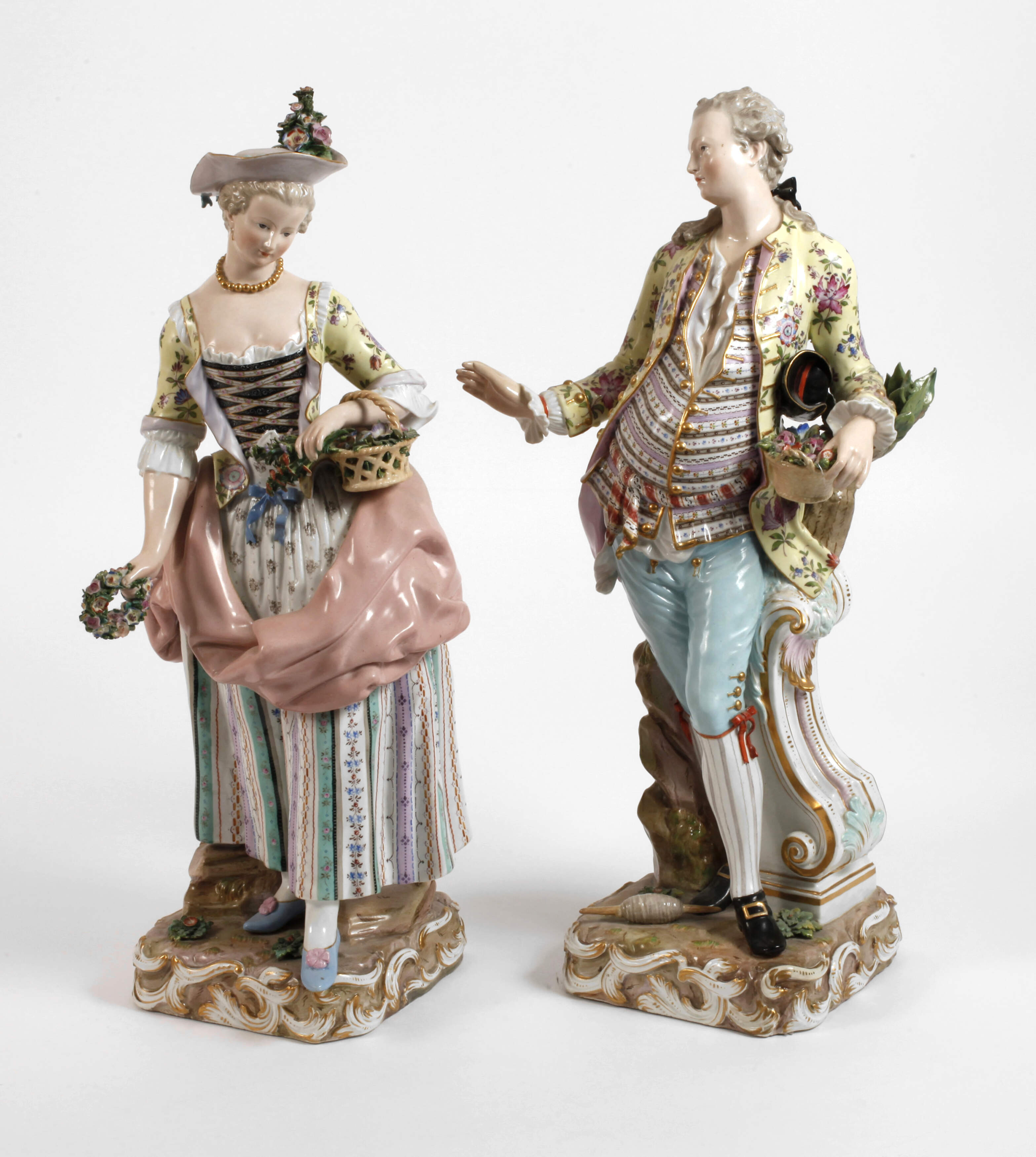 Meissen großer "Gärtner" und "Gärtnerin"