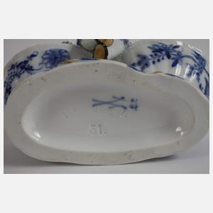 Meissen figürliche Saliere "Zwiebelmuster"
