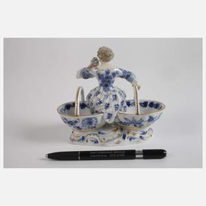 Meissen figürliche Saliere "Zwiebelmuster"