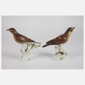 Meissen Paar Drosseln